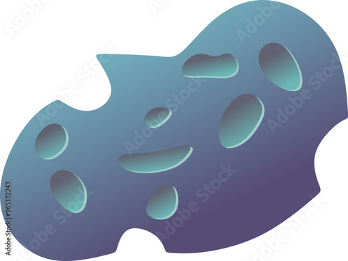 Space Asteroid Illustration