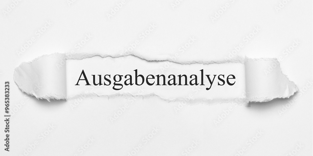 Obraz premium Ausgabenanalyse