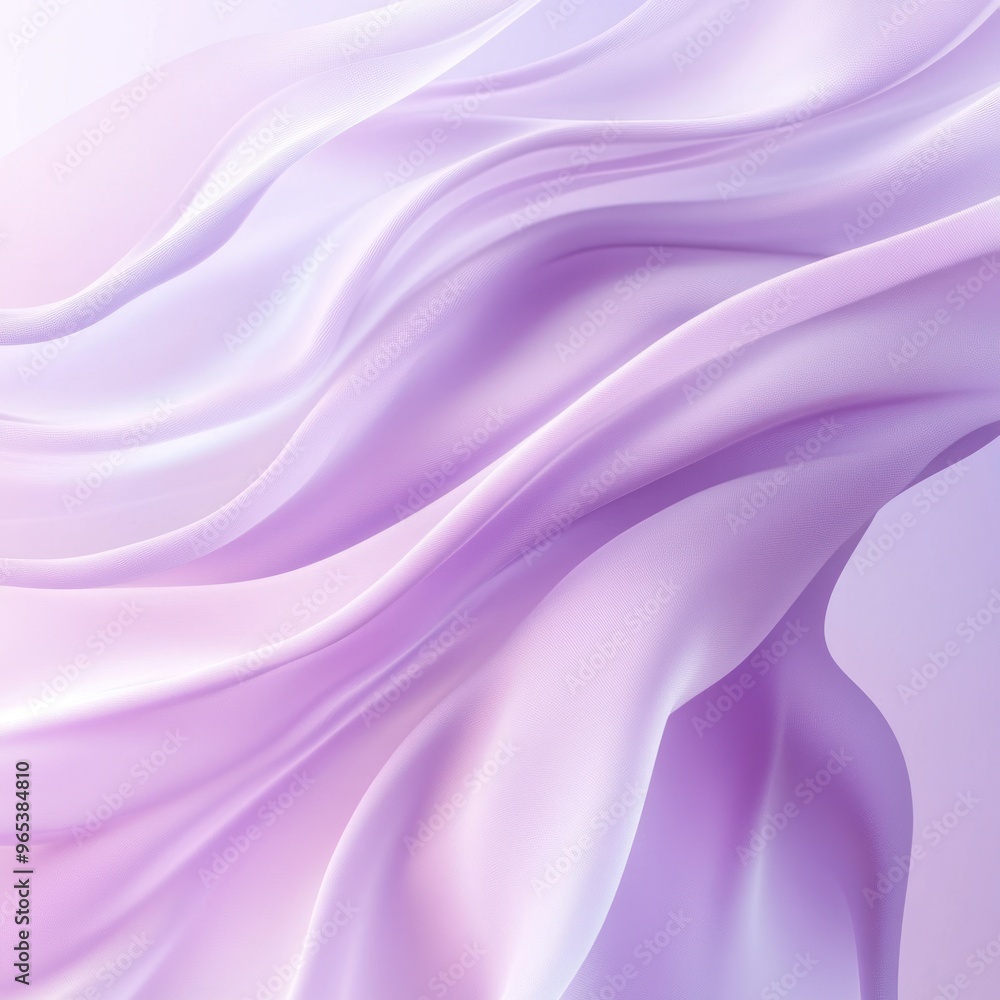 Obraz premium Abstract Purple Fabric Draped in Soft Waves