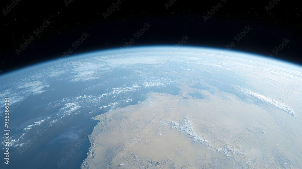 Satellite View of Clear Earth with Distinct Weather Patterns Across Continents Satellite View of Clear Earth with Distinct Weather Patterns Across Continents
