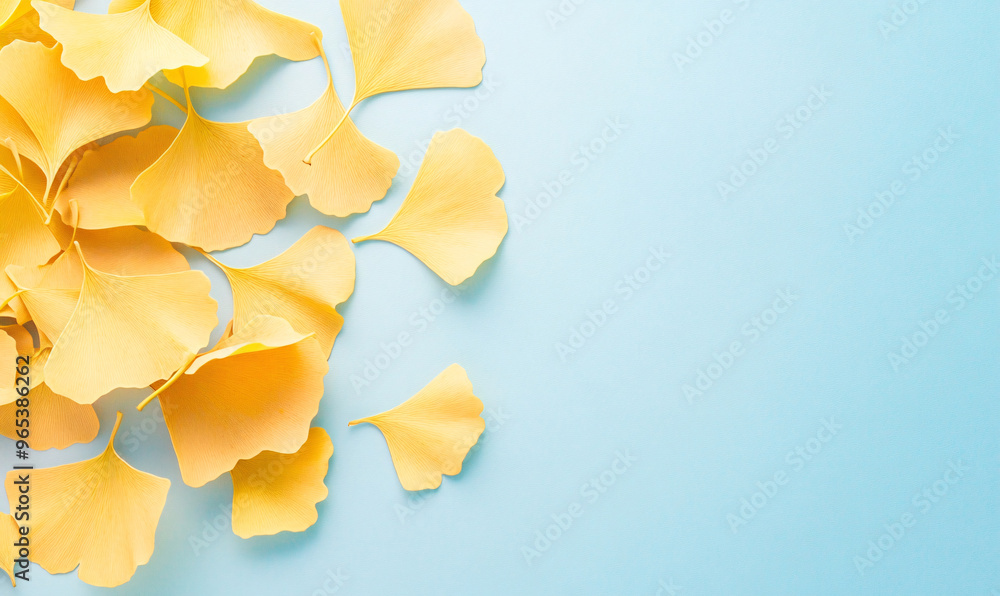 Naklejka premium autumn leaves background-generative ai