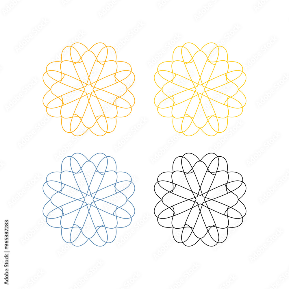 LUXURY MANDALA ART SIGN SYMBOL LOGO VECTOR ISOLATED ON WHITE LUXURY MANDALA ART SIGN SYMBOL LOGO VECTOR ISOLATED ON WHITE