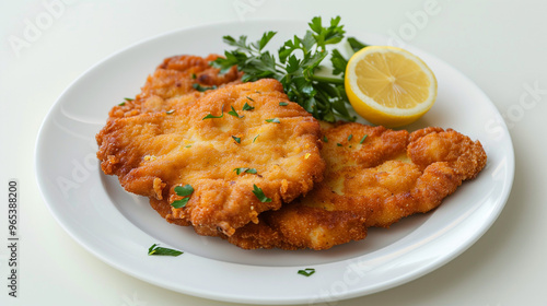 Traditional german schnitzel cutlet