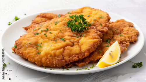 Traditional german schnitzel cutlet