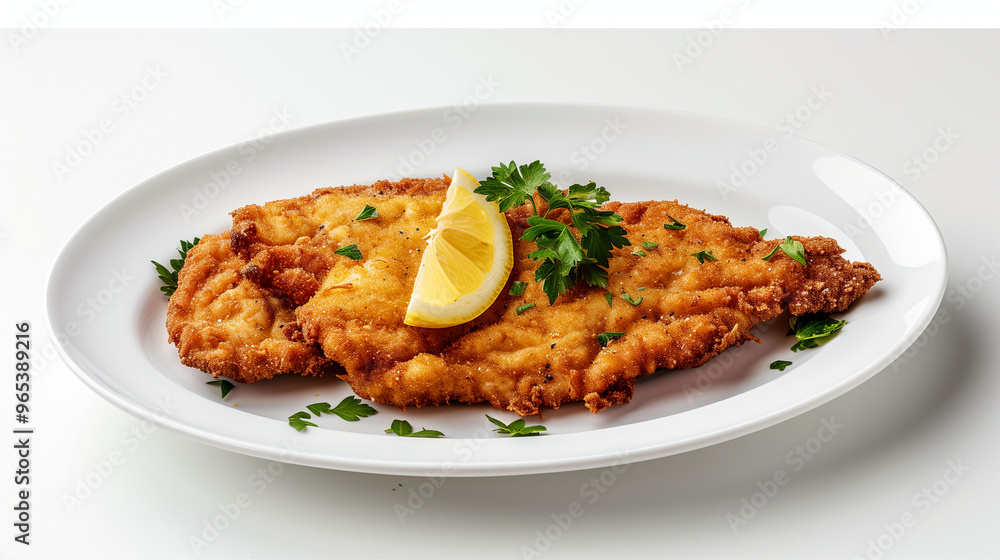 Traditional german schnitzel cutlet Traditional german schnitzel cutlet