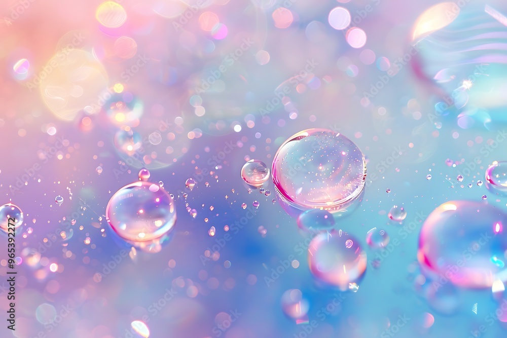 colorful bubbles background, oil bubbles floating against a light background. The bubbles are semi-transparent with a reflective quality, Bubbles in a Blurred Blue Background
colorful bubbles background, oil bubbles floating against a light background. The bubbles are semi-transparent with a reflective quality, Bubbles in a Blurred Blue Background