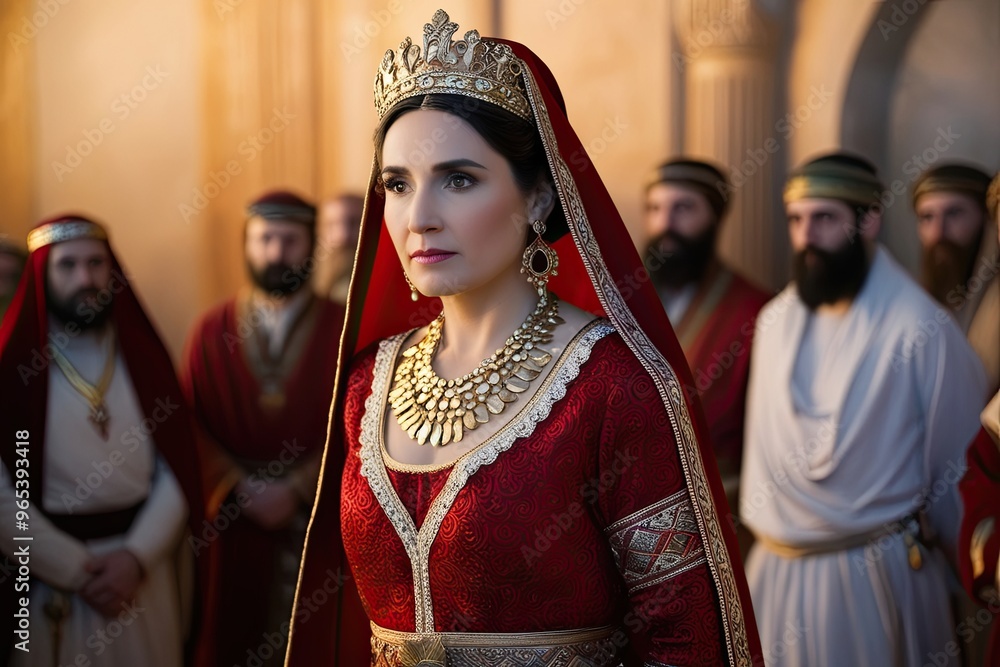 Fototapeta premium Queen Esther: A Legacy of Courage and Grace in Historical Judaism