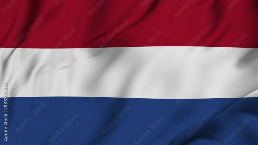 A beautiful view of the Netherlands flag video. 3d flag-waving video. Netherlands flag 4K resolution. A beautiful view of the Netherlands flag video. 3d flag-waving video. Netherlands flag 4K resolution.