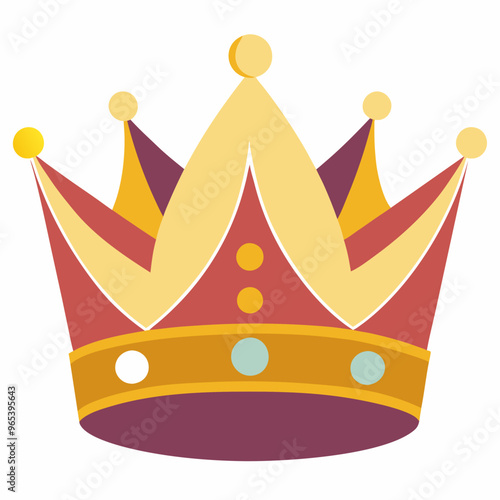 luxury golden crown vector illustration