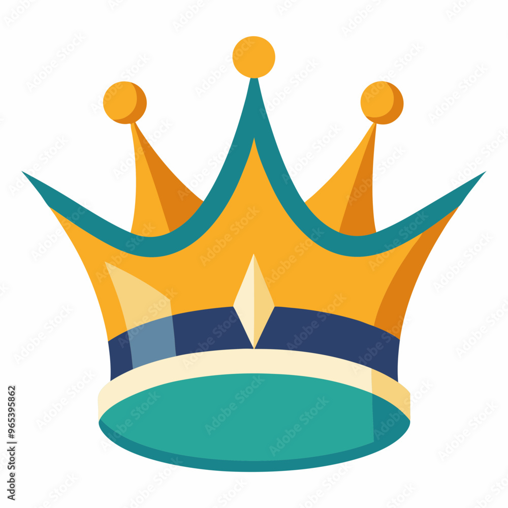 Fototapeta premium luxury golden crown vector illustration