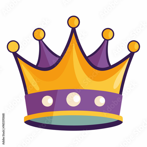 luxury golden crown vector illustration