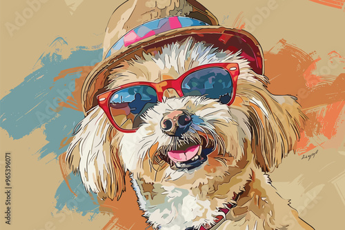 Fashionable Dog Adorns 2024 Calendar, Merging Humor with Hipster Style in Hand Drawn Art