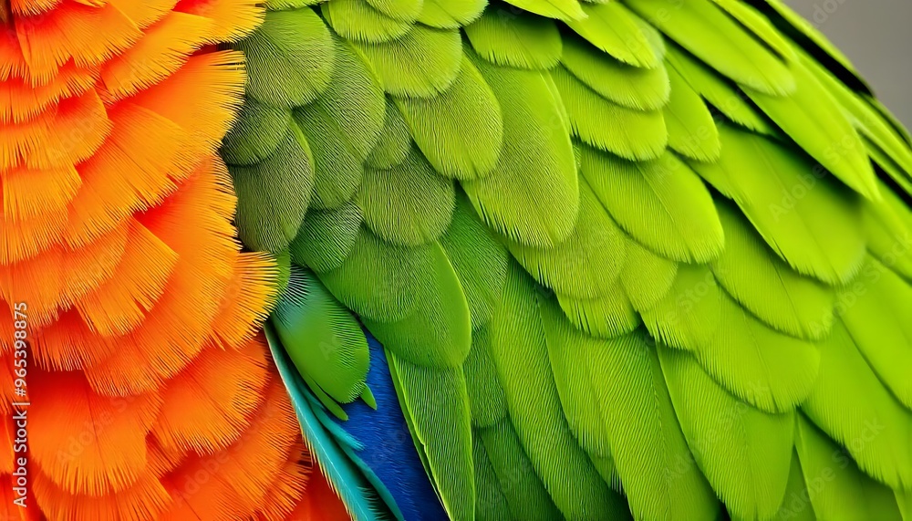 Obraz premium Render a 3D model of a parrot with realistic textures and feathers.