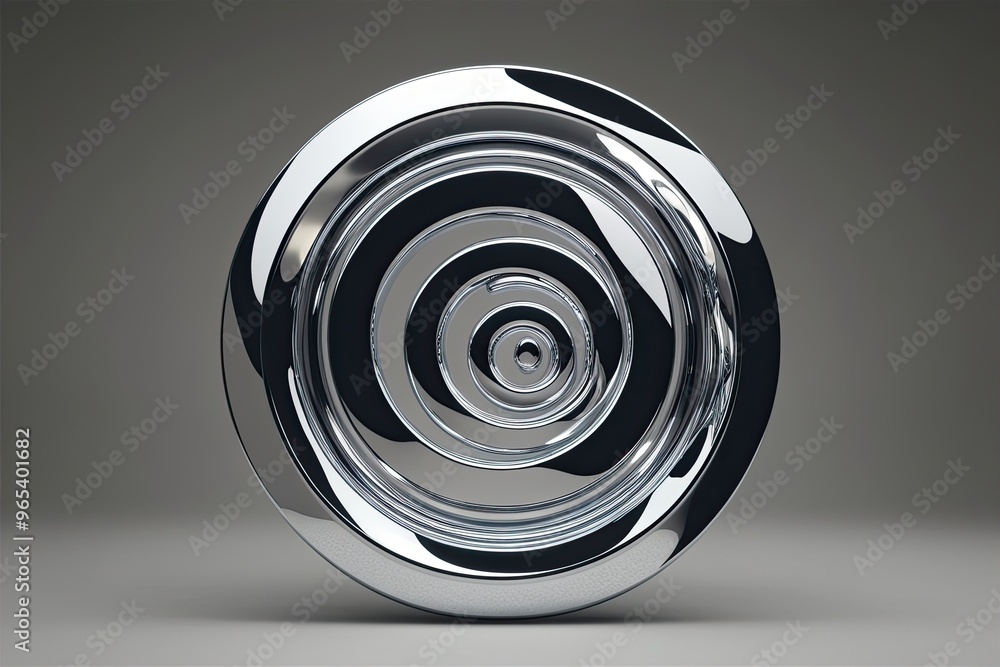 3D Neon Chrome Eddy Liquid Metallic Design with Spiral Flow and Outline Elements 3D Neon Chrome Eddy Liquid Metallic Design with Spiral Flow and Outline Elements