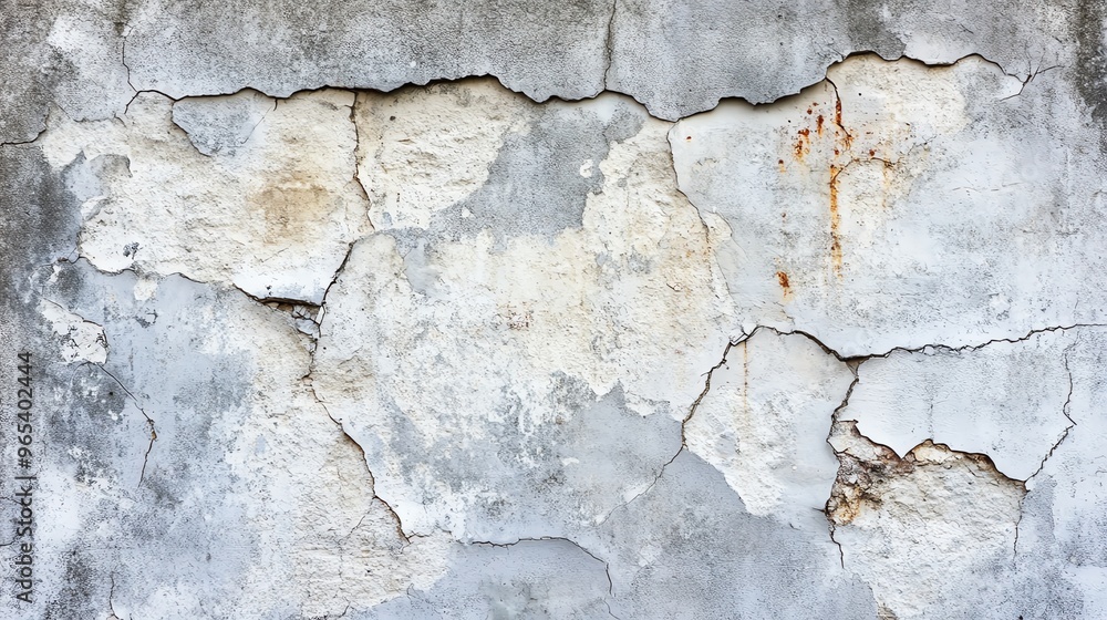 Textured wall with cracked paint and rust spots, ideal for backgrounds, design projects, and architectural visuals. Textured wall with cracked paint and rust spots, ideal for backgrounds, design projects, and architectural visuals.