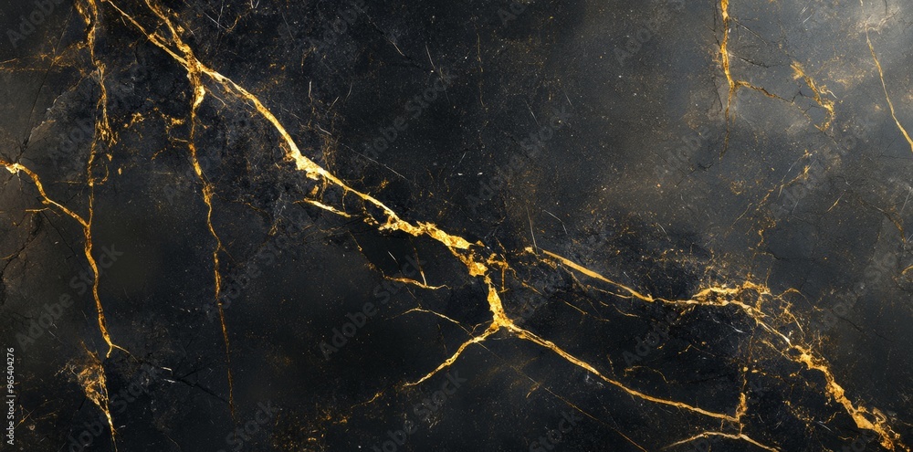 Black marble surface with golden veins Smoke effect for elegant background Black marble surface with golden veins Smoke effect for elegant background