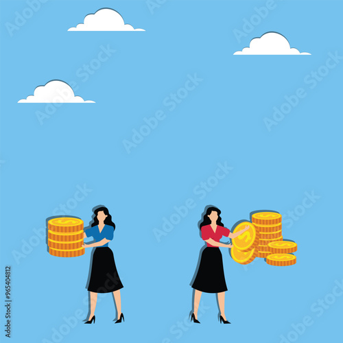 Tax Payment Preparation. Business Owner Setting Aside Funds for Taxes