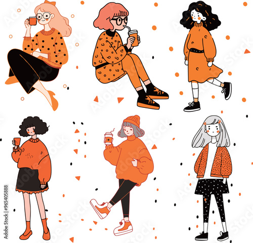 Stylish Girls in Cozy Outfits