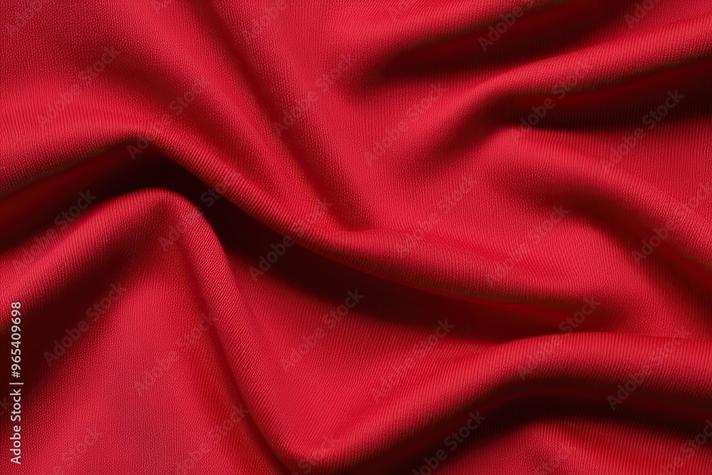 Obraz premium Red Cloth Background with Undulations and Bright Texture