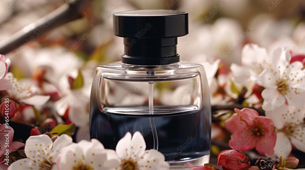 perfume flakon in luxurious environment perfume flakon in luxurious environment