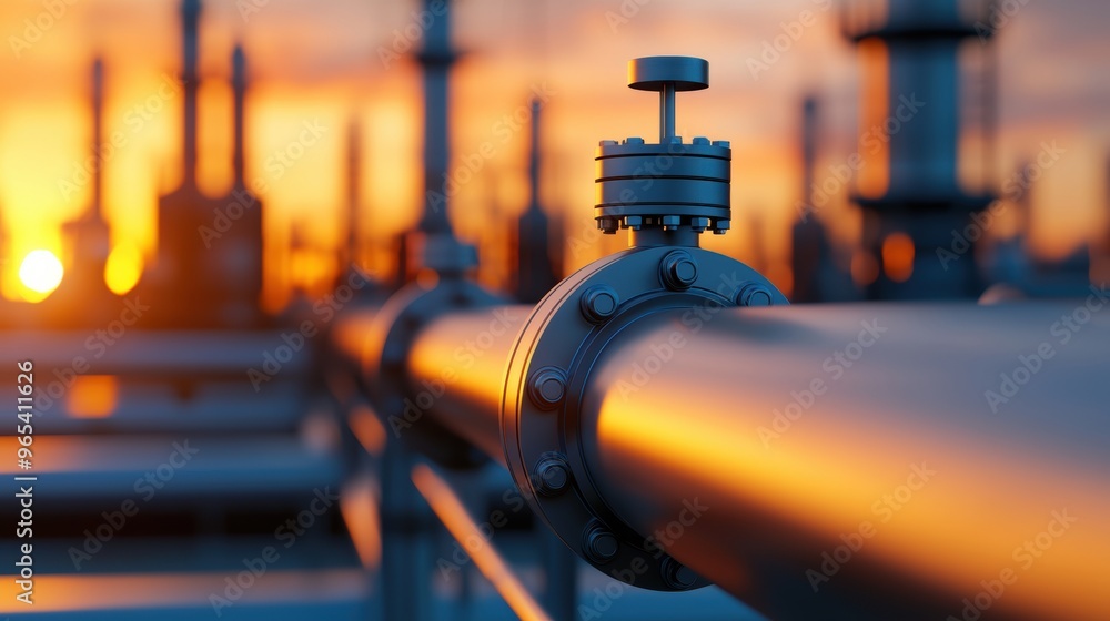 Futuristic AI Management of Oil Distribution Networks in Digital World - with Copy Space and Quality Futuristic AI Management of Oil Distribution Networks in Digital World - with Copy Space and Quality