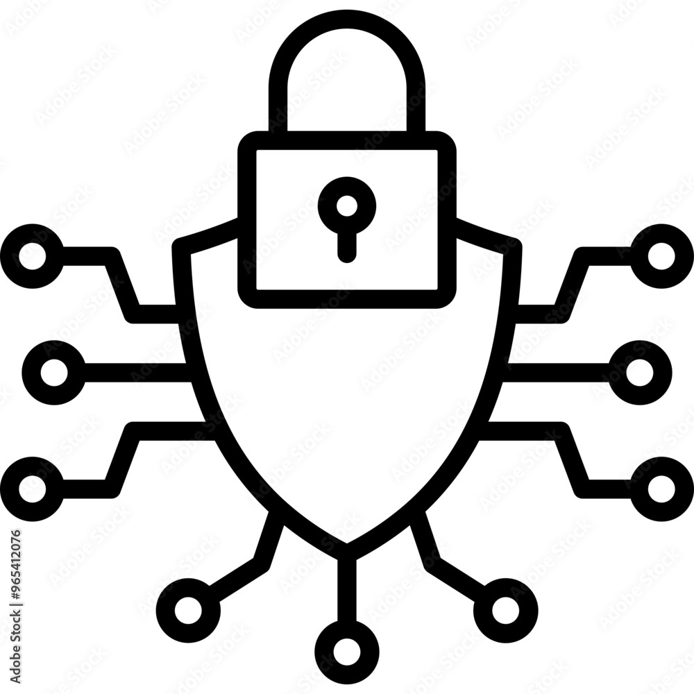Cybersecurity Icon Cybersecurity Icon