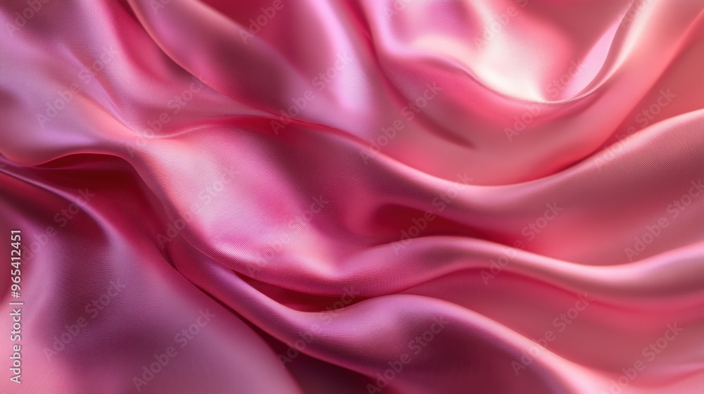 Lush pink silk waves with elegant folds, providing a beautiful and textured background with space for text. Lush pink silk waves with elegant folds, providing a beautiful and textured background with space for text.