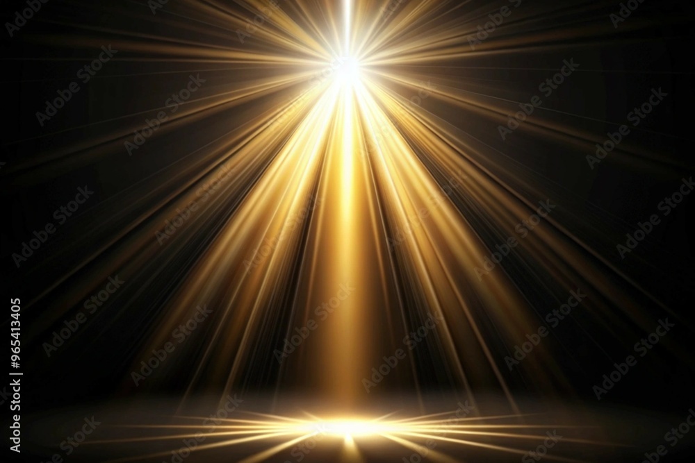 Obraz premium Dynamic Spotlight Effects with Radiant Glows and Soft Beams on Dark Backgrounds