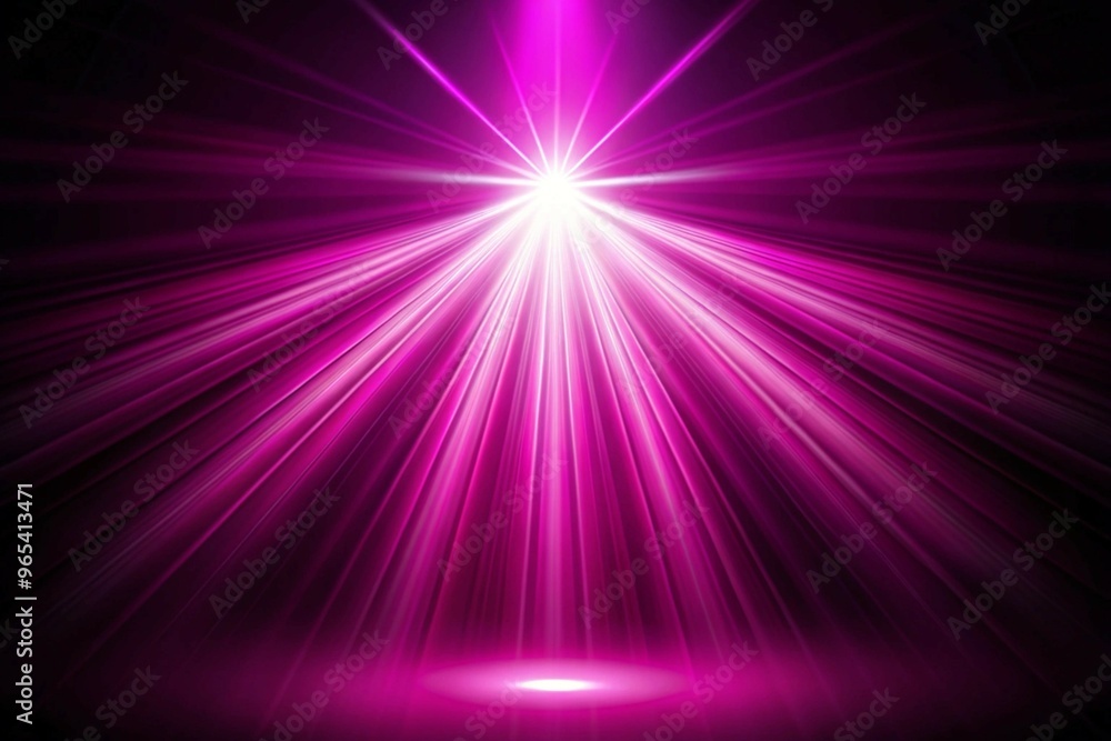 Fototapeta premium Dynamic Spotlight Effects with Radiant Glows and Soft Beams on Dark Backgrounds