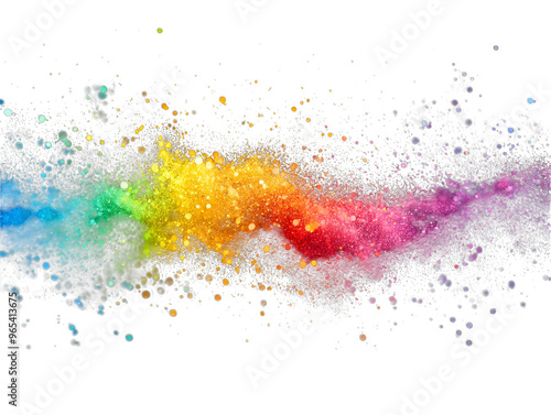 Abstract Rainbow Background with Glitch Effect