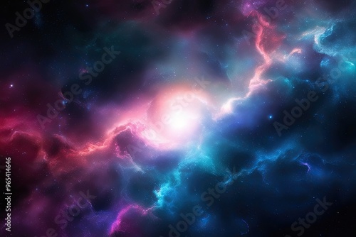 Mysterious Celestial Cosmic Background with Dreamy Colors