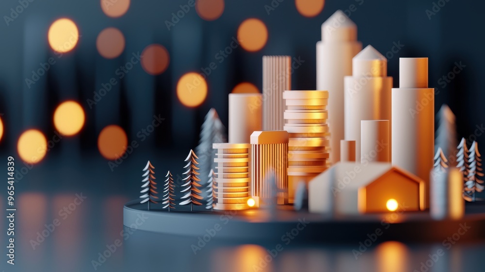Augmented Reality Oil Price Tracker in Urban Environment - with Copy Space and Selective Focus on Foreground Augmented Reality Oil Price Tracker in Urban Environment - with Copy Space and Selective Focus on Foreground