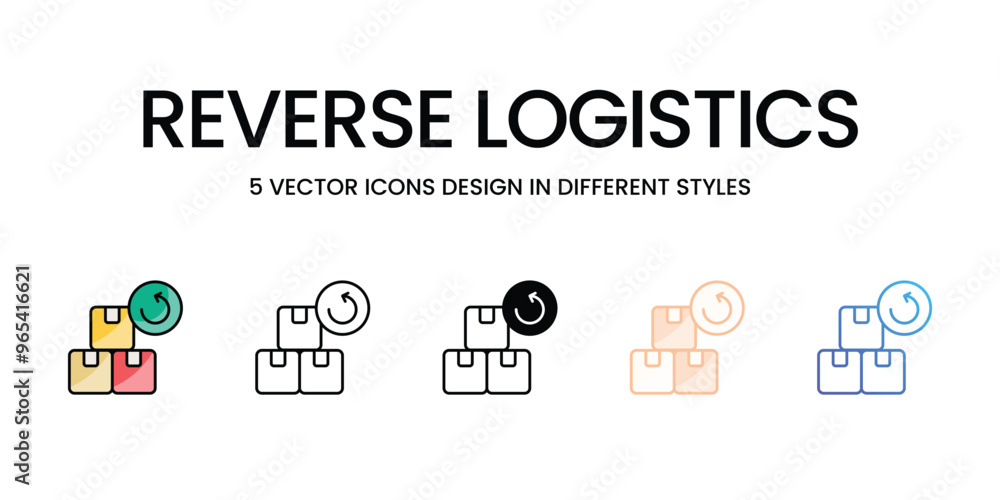 Reverse Logistics vector icons set ready to use for web and mobile app Reverse Logistics vector icons set ready to use for web and mobile app