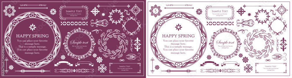 ハロウィンをイメージしたフレームデザイン