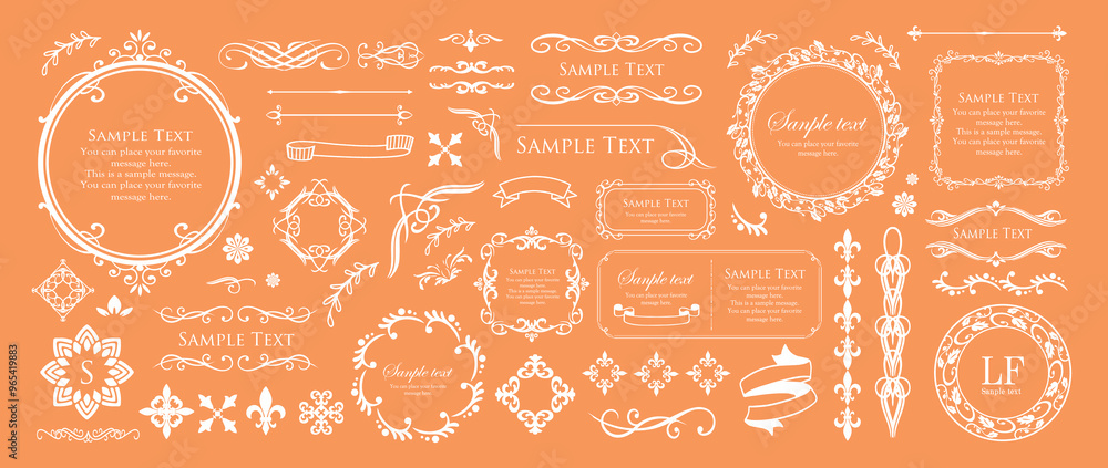 ハロウィンをイメージしたフレームデザイン