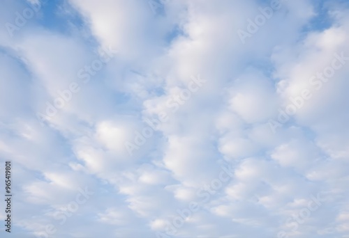 Image of the blue sky and white clouds