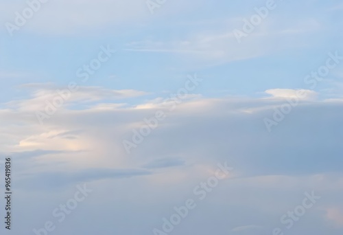 Image of the blue sky and white clouds