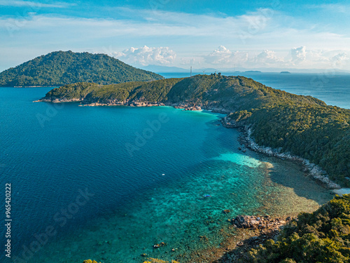 Stunning Aerial Capture of the Perhentian Islands’ Crystal Waters
 photo