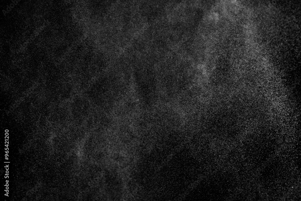 Abstract splashes of water on black background. Abstract spray of water. Abstract rain. Shower water drops. Abstract texture.