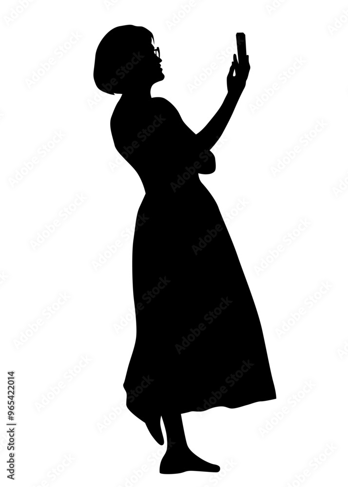 Woman with a photo camera on white background Woman with a photo camera on white background