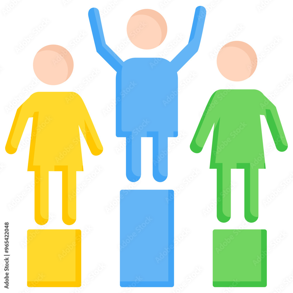 Fototapeta premium Competitiveness Icon