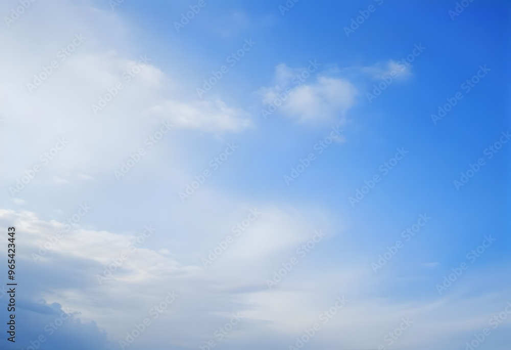 Fluffy Clouds Against a Blue Sky Fluffy Clouds Against a Blue Sky