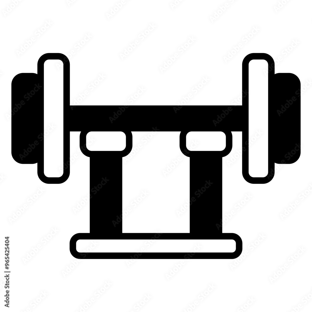 dumbbell solid black