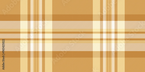 Network seamless check textile, customized texture pattern fabric. Royalty background tartan vector plaid in orange and amber colors.