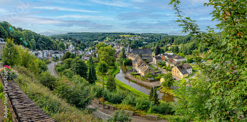 Beautiful panoramic view of Houffalize in Belgium