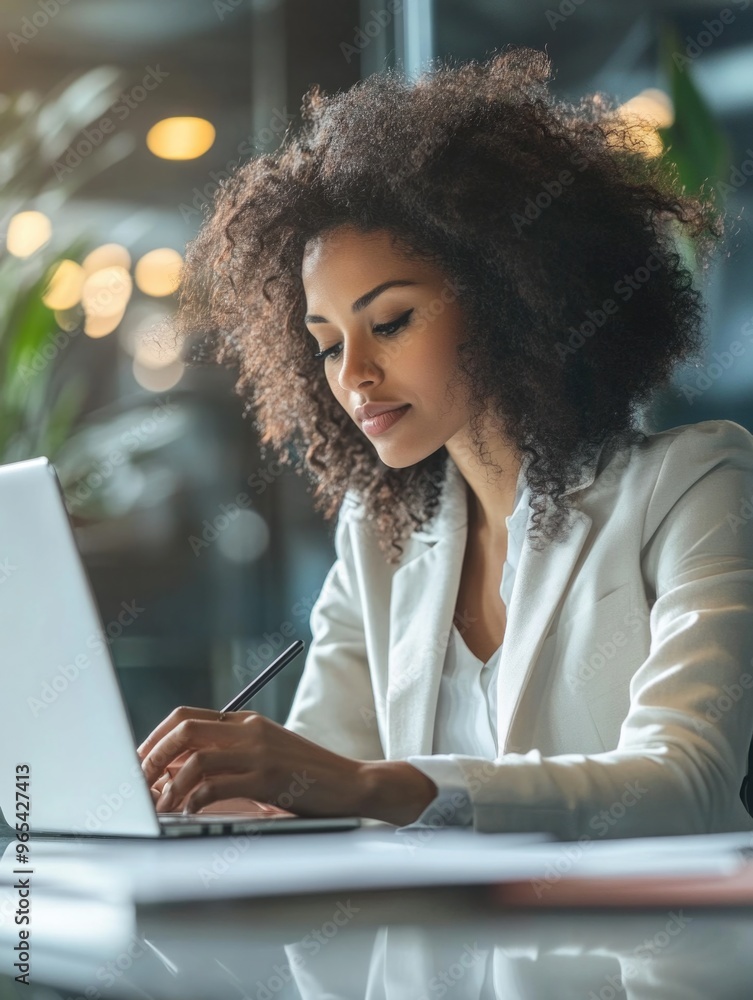 Business Professional Using Laptop Business Professional Using Laptop