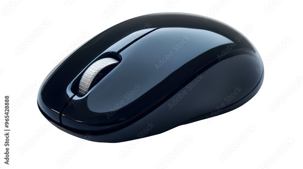 Black Wireless Computer Mouse with Scroll Wheel on Grunge Background Black Wireless Computer Mouse with Scroll Wheel on Grunge Background