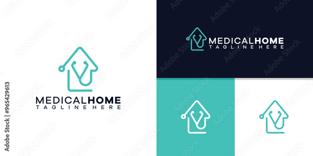 logo design combination of stethoscope and house, hospital, health, care, clinic, logo template, symbol, icon, vector, inspirational ideas. logo design combination of stethoscope and house, hospital, health, care, clinic, logo template, symbol, icon, vector, inspirational ideas.