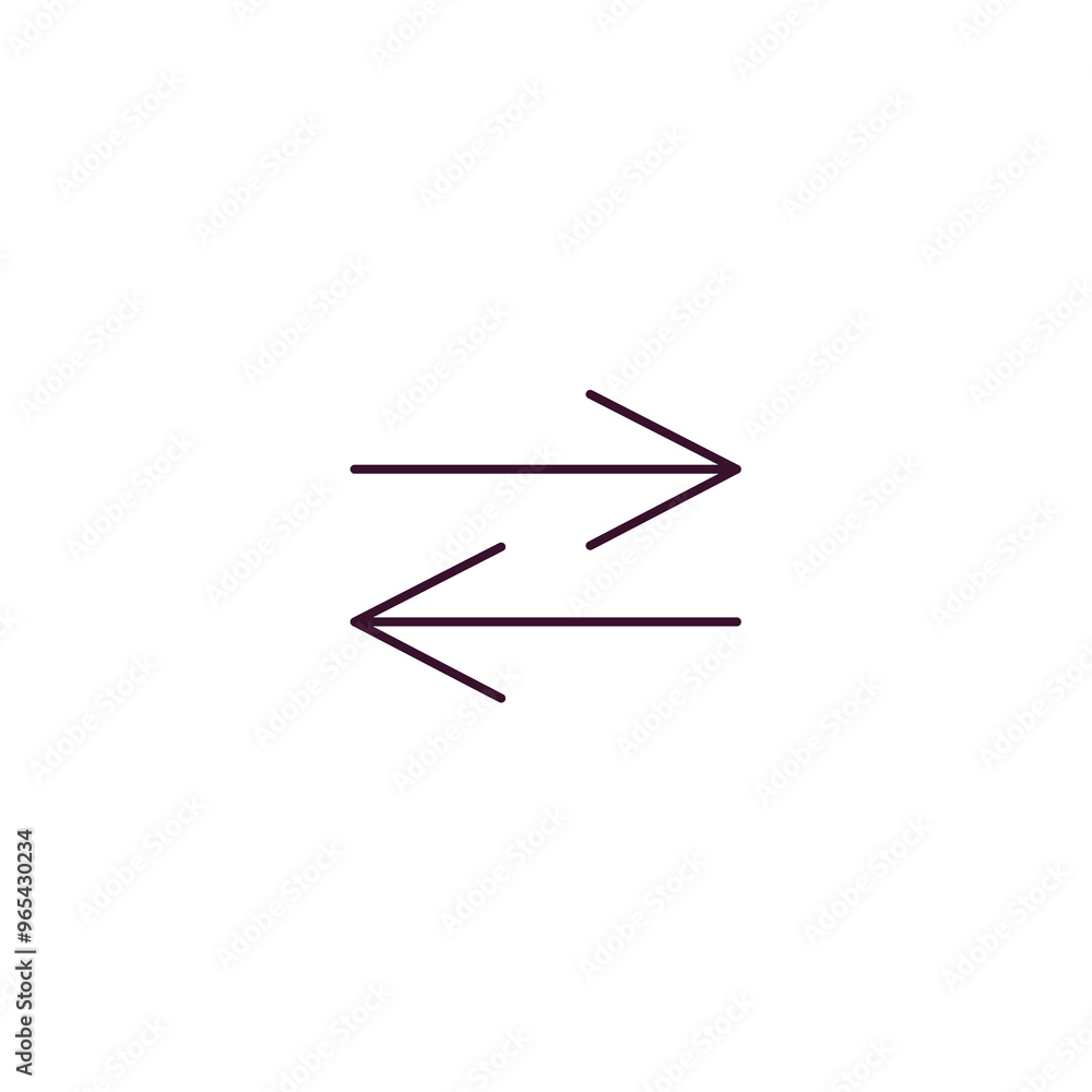 exchange outline icon. Linear vector from cryptocurrency concept. Thin line exchange icon isolated on white background exchange outline icon. Linear vector from cryptocurrency concept. Thin line exchange icon isolated on white background