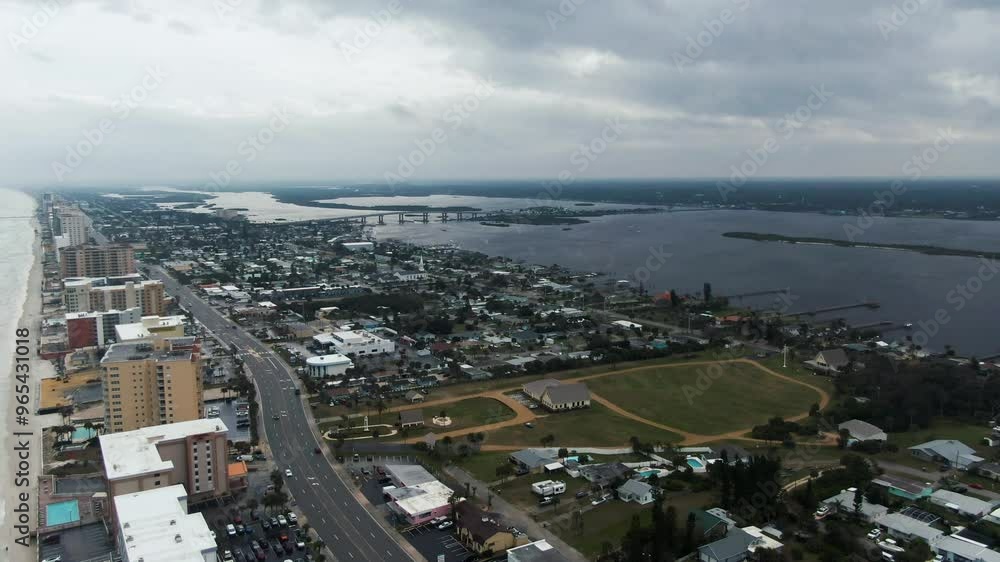 Aerial View Daytona Beach Lenox Playground Along Grandview Ave, Daytona Beach, Florida, United States. Aerial View Daytona Beach Lenox Playground Along Grandview Ave, Daytona Beach, Florida, United States.